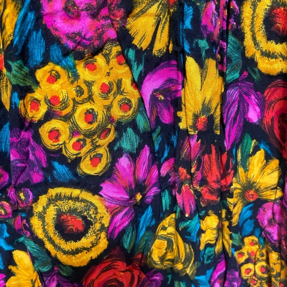 Maggie McNaughton floral print skirt size 22W - Picture 6 of 9